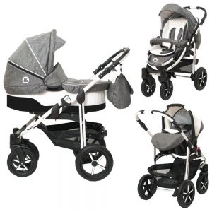 Poussette 3 roues combiné trio 3 en 1 BEBE ACHAT : Comparateur